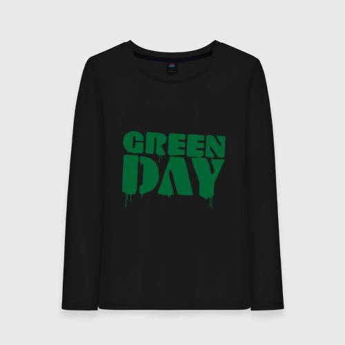 Женский лонгслив хлопок Green day 4, цвет черный