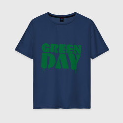 Женская футболка хлопок Oversize Green day 4