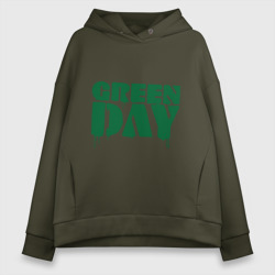 Женское худи Oversize хлопок Green day 4