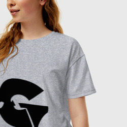 Женская футболка хлопок Oversize GZA Wu-Tang Clan - фото 2