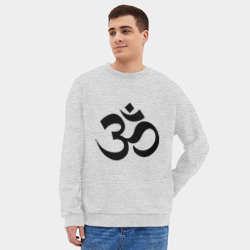 Мужской свитшот oversize без начеса хлопок Ом-Йога - фото 2