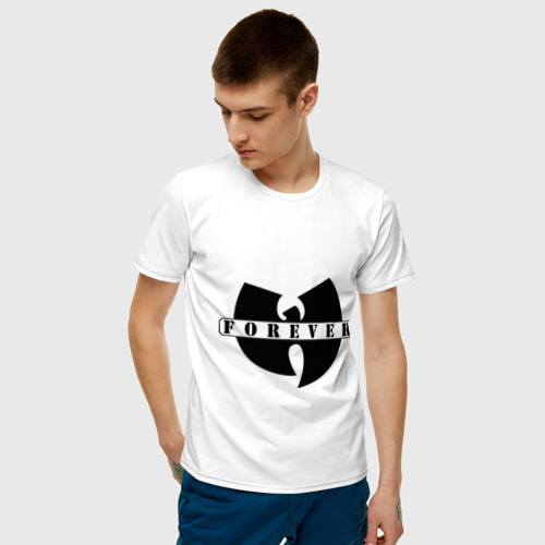 Мужская футболка хлопок Wu-Tang Forever, цвет белый - фото 3
