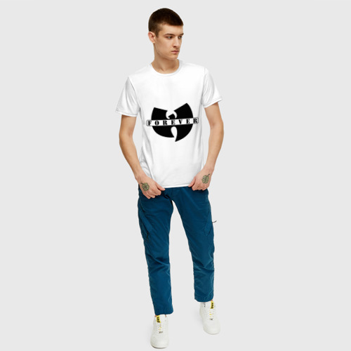 Мужская футболка хлопок Wu-Tang Forever, цвет белый - фото 5