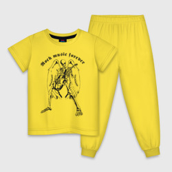 Детская пижама хлопок Rock music Dead Angel