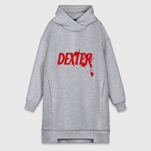 Платье-худи хлопок Dexter - Декстер, цвет меланж