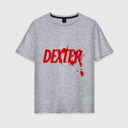 Женская футболка хлопок Oversize Dexter - Декстер