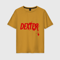 Женская футболка хлопок Oversize Dexter - Декстер