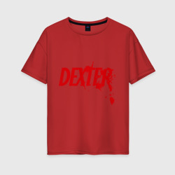 Женская футболка хлопок Oversize Dexter - Декстер