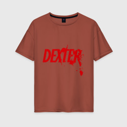 Женская футболка хлопок Oversize Dexter - Декстер