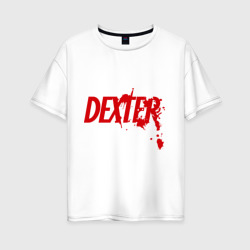 Женская футболка хлопок Oversize Dexter - Декстер