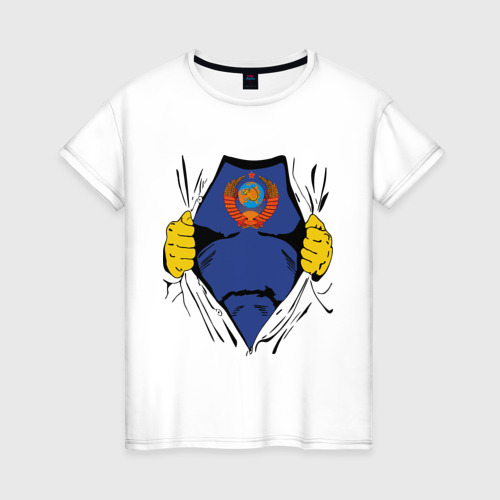 Женская футболка хлопок Рожденный в СССР (2)