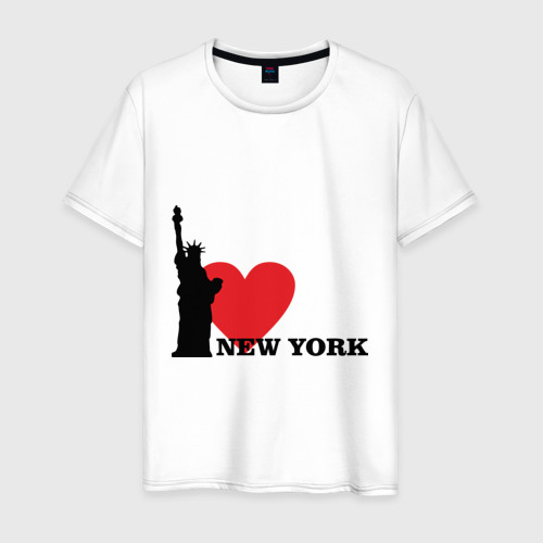 Мужская футболка хлопок I love New York (NY Freedom)