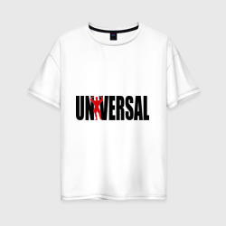 Женская футболка хлопок Oversize Universal bodybilding