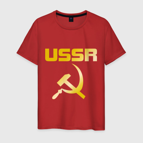 Мужская футболка хлопок USSR (4), цвет красный