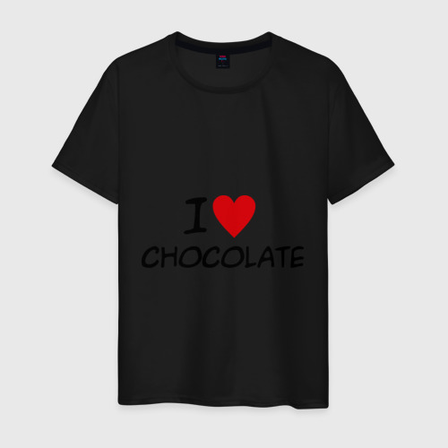 Мужская футболка хлопок Chocolate, цвет черный