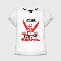 Женская футболка хлопок Slim F1 X Schumaher