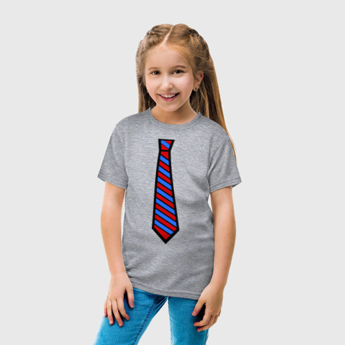 Детская футболка хлопок Стильный прикид, цвет меланж - фото 5