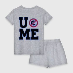 Женская пижама с шортиками хлопок WWE John Cena "Never Give Up" 3