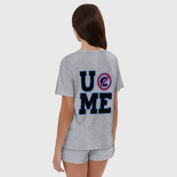 Женская пижама с шортиками хлопок WWE John Cena "Never Give Up" 3 - фото 2