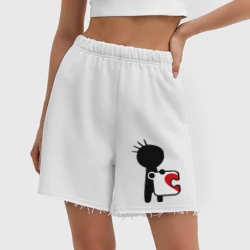 Женские шорты oversize футер хлопок Сердце на двоих мужская - фото 2