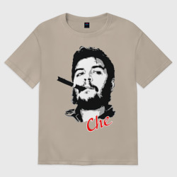 Женская футболка хлопок Oversize Че Гевара с сигарой