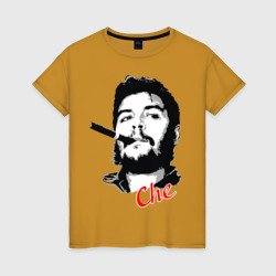 Женская футболка хлопок Че Гевара с сигарой