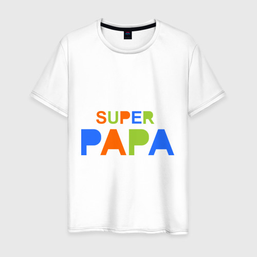 Мужская футболка хлопок Super papa