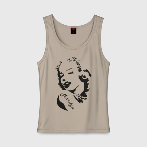 Женская майка хлопок Marilyn, цвет миндальный