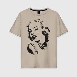 Женская футболка хлопок Oversize Marilyn