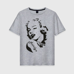 Женская футболка хлопок Oversize Marilyn