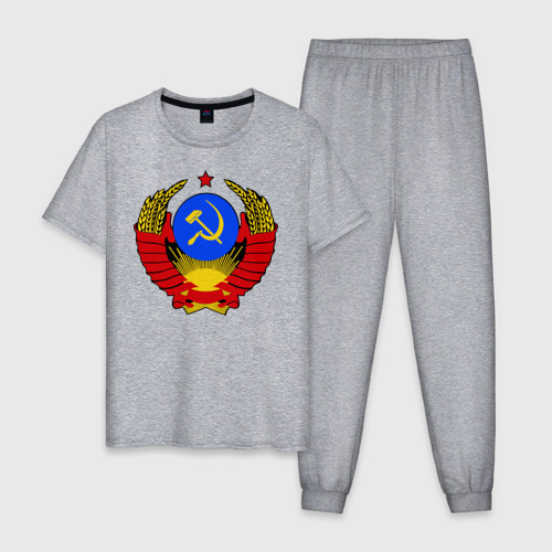 Мужская пижама хлопок СССР 5, цвет меланж