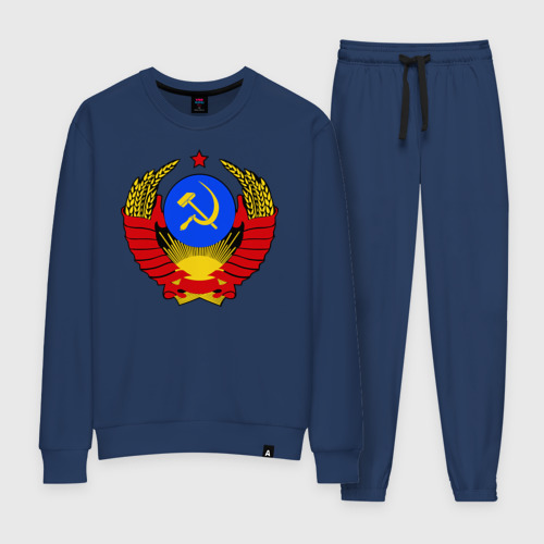 Женский костюм хлопок СССР 5, цвет темно-синий