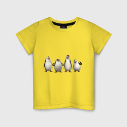 Детская футболка хлопок Пингвины Мадагаскар
