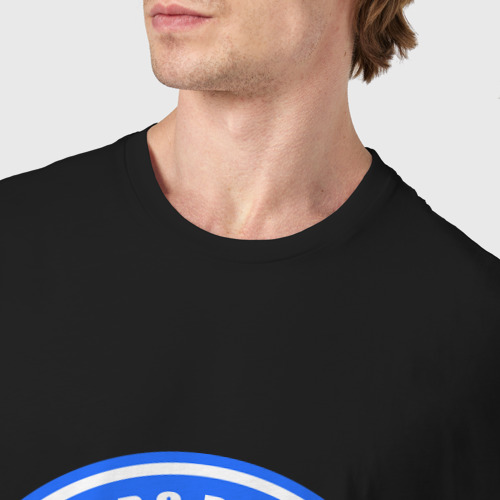 Мужская футболка хлопок В.С. Р.Ф. Военная разведка, цвет черный - фото 6