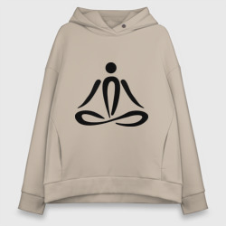 Женское худи Oversize хлопок Йога Yoga