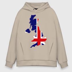 Мужское худи Oversize хлопок Великобритания Great Britain