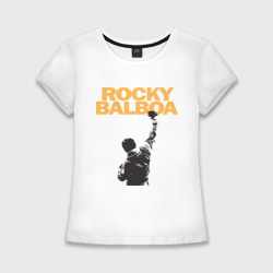 Женская футболка хлопок Slim Рокки Rocky Balboa