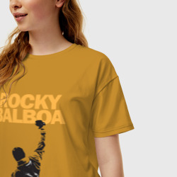 Женская футболка хлопок Oversize Рокки Rocky Balboa - фото 2