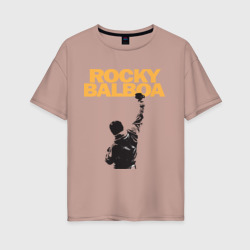 Женская футболка хлопок Oversize Рокки Rocky Balboa