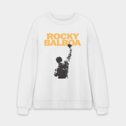 Мужской свитшот oversize без начеса хлопок Рокки Rocky Balboa