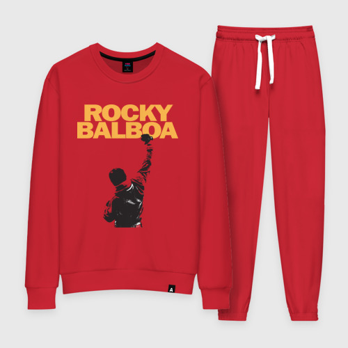 Женский костюм хлопок Рокки Rocky Balboa, цвет красный