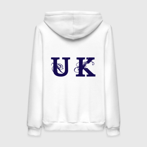 Женская толстовка хлопок United Kingdom, цвет белый - фото 2
