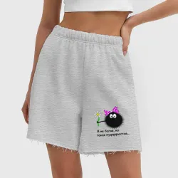 Женские шорты oversize футер хлопок Пуфыстая - фото 2