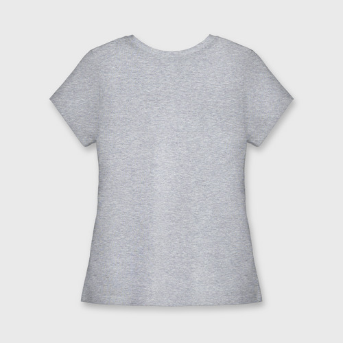 Женская футболка хлопок Slim Пуфыстая, цвет меланж - фото 2