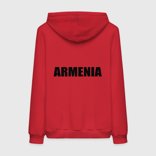Женская толстовка хлопок Armenia map, цвет красный - фото 2