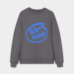 Мужской свитшот oversize без начеса хлопок Татарин Внутри – Tatar inside