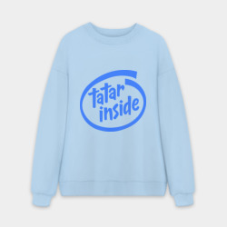Мужской свитшот oversize без начеса хлопок Татарин Внутри – Tatar inside