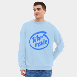 Мужской свитшот oversize без начеса хлопок Татарин Внутри – Tatar inside - фото 2