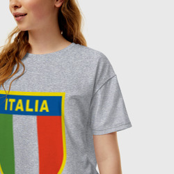 Женская футболка хлопок Oversize Италия - фото 2