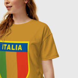 Женская футболка хлопок Oversize Италия - фото 2